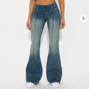 Fashion Nova Denim Flare Jeans
